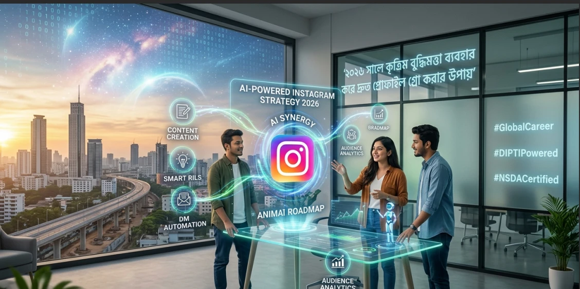 AI-Powered Instagram Strategy: ২০২৬ সালে কৃত্রিম বুদ্ধিমত্তা ব্যবহার করে দ্রুত প্রোফাইল গ্রো করার উপায়